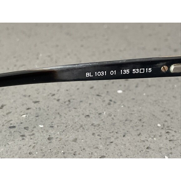 BALMAIN BL1031 01 Eyeglasses Frames Only France 53-15-135 Black Matte/Gold PM89 main image 9